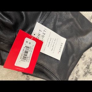 SPANX FAUX LEATHER LEGGINGS